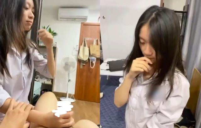 Lộ clip sex em nữ sinh Diệp My khen chim to